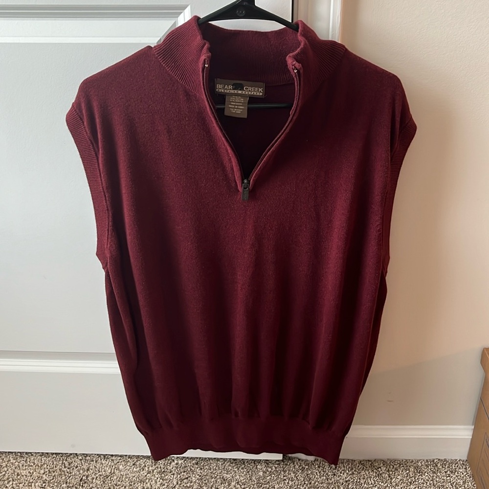 Men’s Zip-up Sweater Vest